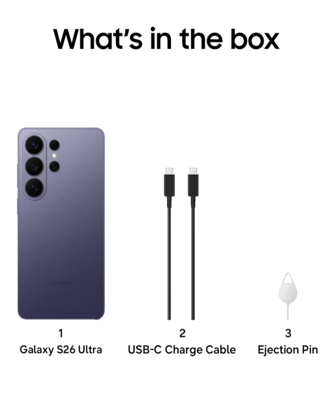 Samsung Galaxy S26 Ultra 5G (Cobalt Violet,