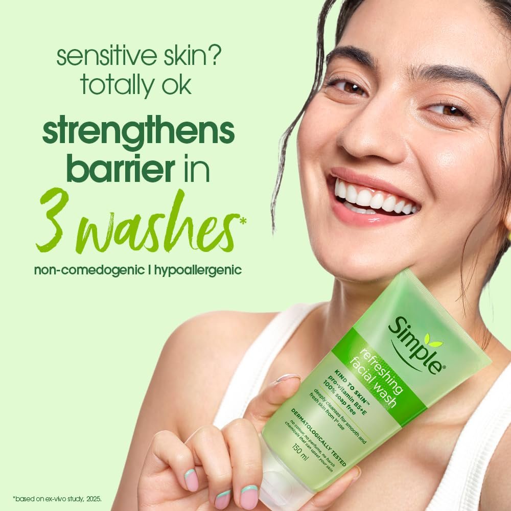 Simple Kind To Skin Refreshing Facial Wash 150 ml